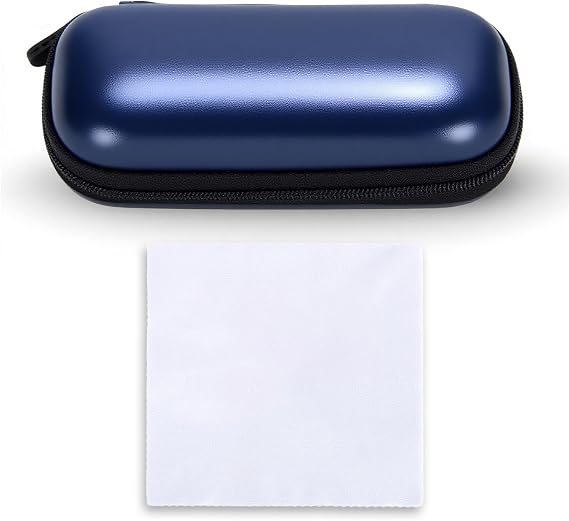 10 Hole Blues Harmonica EVA Case With Zipper Shockproof Portable Carrying Bag With Cleaning Cloth For Diatonic Harmonica Players