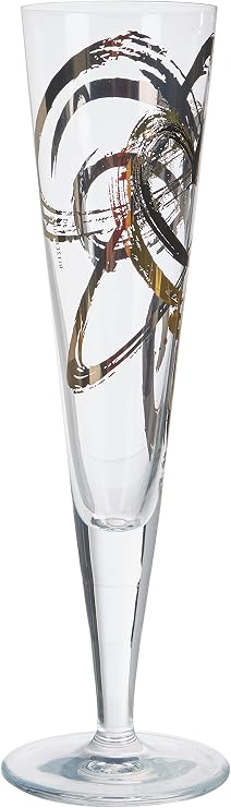 Ritzenhoff Champagne Glass with Napkin by Designer Thomas Marutschke