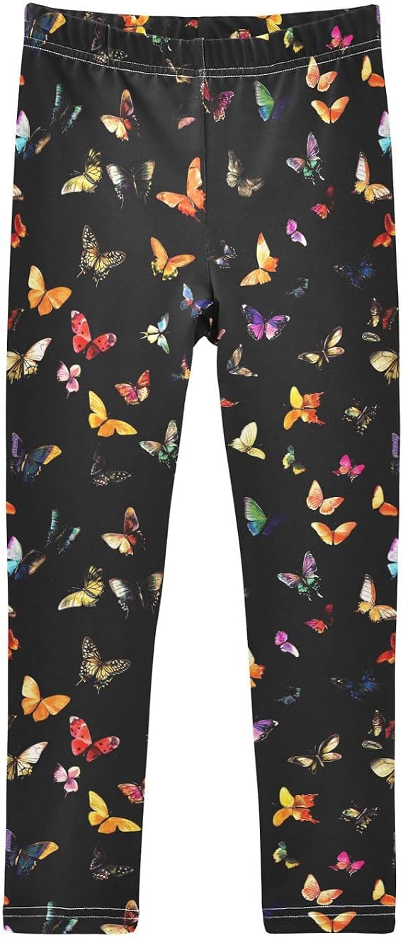 Girls Leggings Athletic Dance Running Teen Kids Pant Girls Toddler Tight Workout Pants Soft Elastic Waist