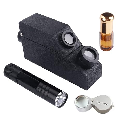 Gem Portable Refractometer, RHG181 1.30-1.81 Presidium Gemstone ldentification Tester for Jewelry, Gold & Silver and Diamond, Lab Refractometers