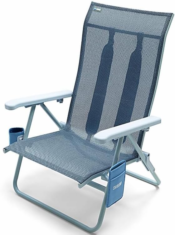 Shibumi Shade | Portable Beach Chair for Adults | Anti-Rust Marine Grade Frame | 300lb Capacity | Padded Backpack Straps | Weighs 8 Pounds | Breathable Fabric | Anti-Rust Marine Grade Frame | 300lb Capacity | Padded Backpack Straps | Weighs 8 Pounds | Breathable Fabric