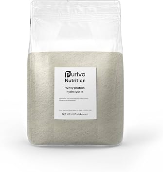 Protein Powder, Hydrolyzed Whey Protein Isolate, Plain, 1 Pound