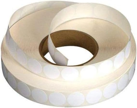 Martin Yale EX5776 1" Roll White Tabs for EX5100 Tabber, 5000 Tabs Per Roll, Meets USPS Requirements