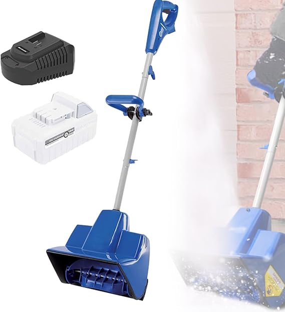 1200w Electric Snow Blower,Cordless Snow Shovel with Battery,Width 32cm Cordless Snow Shovel,for Driveway, Patio, and Deck Clearing
