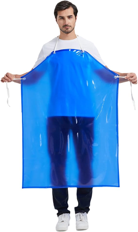 Nanxson Waterproof PVC Apron for Dishwashing Pet Grooming Meat Processing | Lightweight,Adjustable strap,Liquid/dust Resistant,Work Apron,Butcher apron,Easy to clean,Unisex