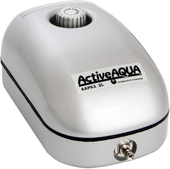 AAPA3.2L Active Aqua Air Pump, 1 Outlet, 2W, 3.2 L/Min, White