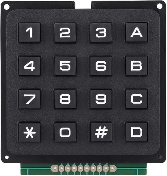 Pomya Keypad, Keyboard Modules with 16 Keys 4x4 Push Buttons External Keypad Microcontroller Keyboard for MCU