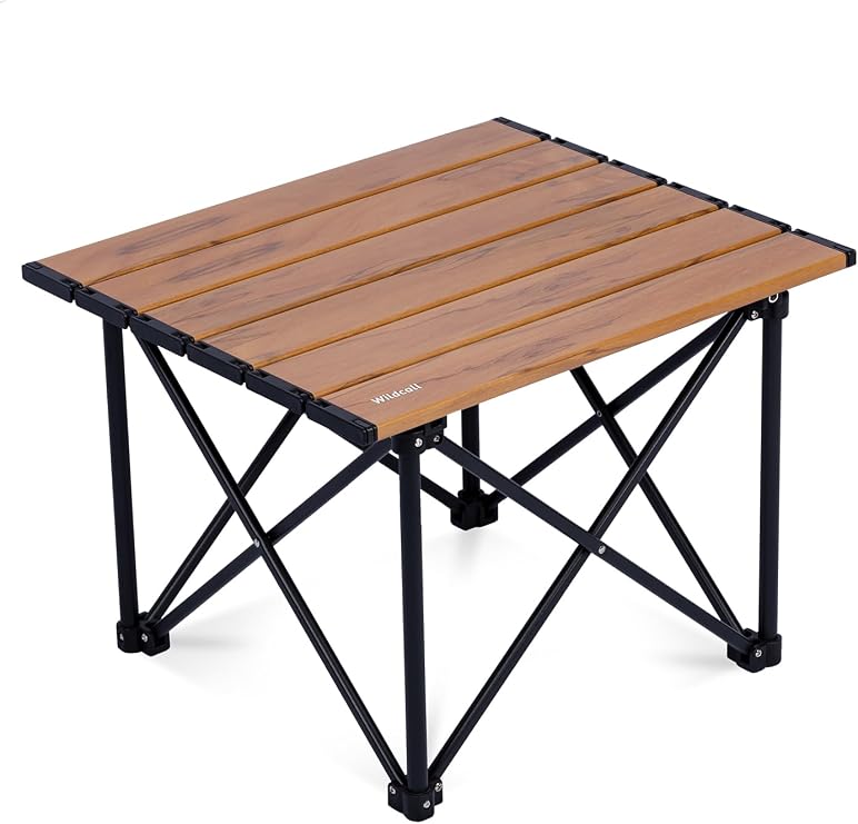 WildCall Ultralight Camping Table, Compact Aluminum Folding Beach Table