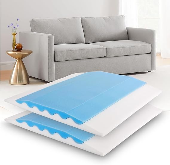 Upgraded 2-in-1 Couch Cushion Support for Sagging Cushions 20x20x2 - Under Sofa Cushion Support for Sagging Seat Repair Insert to Lift Couch Set of 2