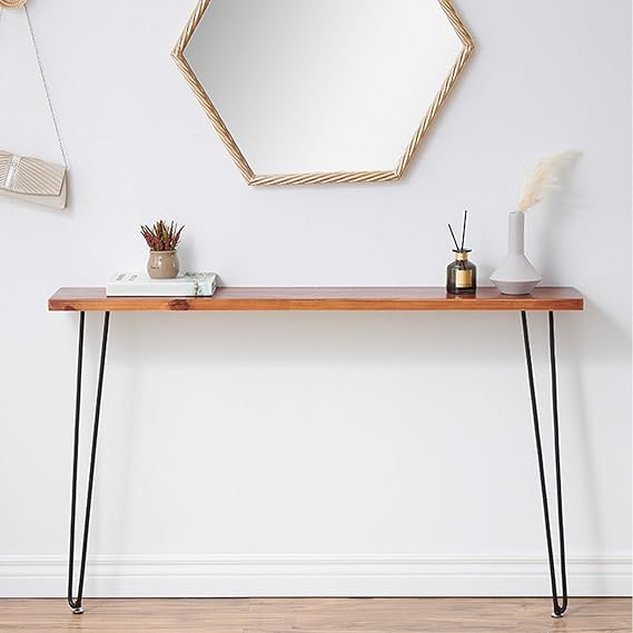 Narrow Console Table 39.3" L x 7.87" W x 31.5" H Sofa Tables Long Entryway Hallway Couch Table for Entryway Living Room Bedroom(90x20x90cm)