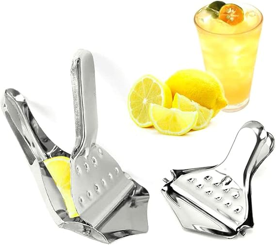 Lemon Squeezer Stainless Steel Manual Juicer Squeezer Lemon Juicer Hand Press Hand Press Lime Orange Juicer Tool Fruit Press Kitchen Gadgets 2pcs