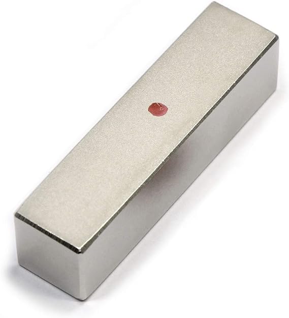 CMS Magnetics (1 Ct, 2 x 1/2 x 1/2) Grade N52 Neodymium Magnet, Super Strong Rare Earth Magnets for Industry, Science and Hobbies