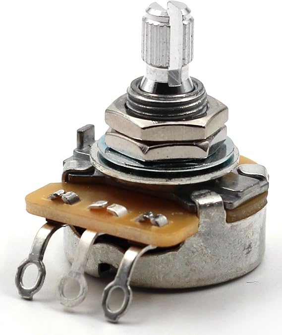 (1x) CTS 1 MEG Short SPLIT Shaft - Audio Taper Potentiometer for Electric Guitar