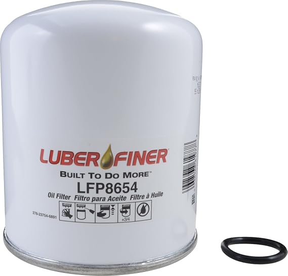 Luber-finer Luberfiner LFP8654 Heavy Duty Engine Oil Filter Fits Select Mercedes-Benz 0004293695; Wabco 4324100202 Brake Dryer Air