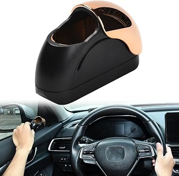 JSCARLIFE Portable Car Ashtray With Lid, Smell Proof Windproof Detachable Auto Truck Ashtray, Mini Trash Can Organizer Car Ashtray for Office, Home (Black)