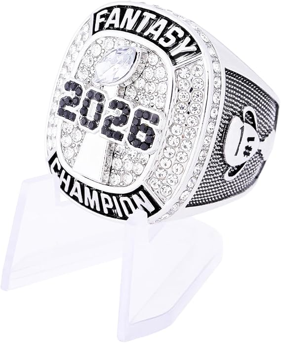 2026 Fantasy Football Championship Ring Award Prize Trophy Sports Winner MVP FFL Ring