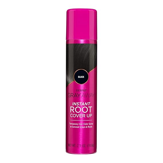 EVERPRO Gray Away Instant Root Cover Up Spray 2.5oz - Black