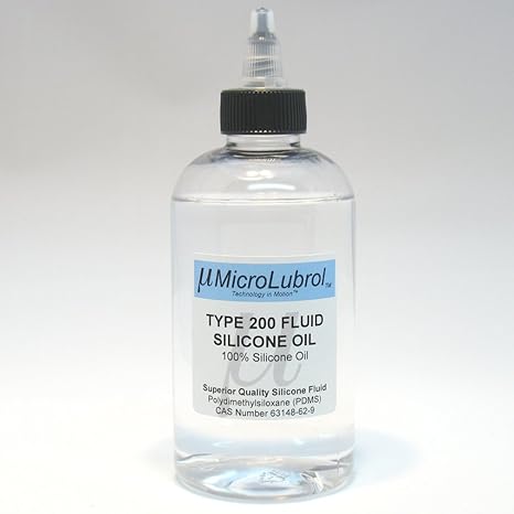 200 Fluid Pure Silicone Oil Polydimethylsiloxane (PDMS) 50 centistokes (CST) Viscosity, 8oz Bottle