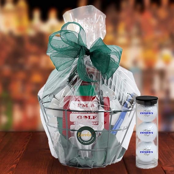Golf Themed Gift Basket | Personalized Gift for Golfers | Essential Golf Accessories
