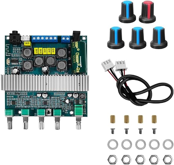 50W+50W Amplificador Board, TPA3116 BT5.0 Audio Power Amplifier Board Powerful Sound Amplifier Speaker Amplifier Board 50W+50W Amplificador Board