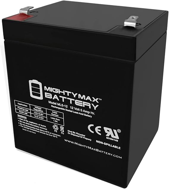 Mighty Max Battery 12V 5AH SLA Battery Replaces ION Audio Job Rocker Sound System