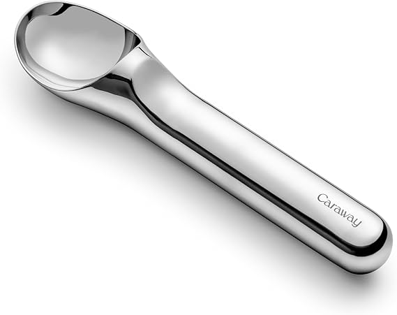 Caraway Ice Cream Scoop - Non Toxic Stainless Steel - Essential Kitchen Tool - Ergonomic Handle