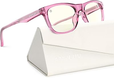 ANYLUV Blue Light Glasses for Kids, Youth Protection Glasses for Gaming, Teen Blue Light Glasses Reduce Eye Strain