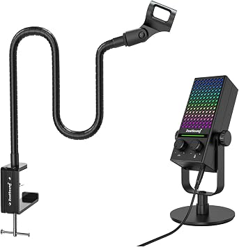 ZealSound Gaming Microphone for Xbox bd9 and Microphone Arm Stand h1-19