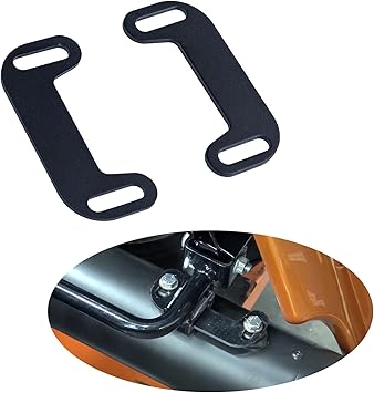 Advanblack Touring Harley Stretched Bags Exhaust Adjustable Bracket Set 2 Pieces, SPCC Metal Center your Exhaust with Stretched Bags and Fender Extension