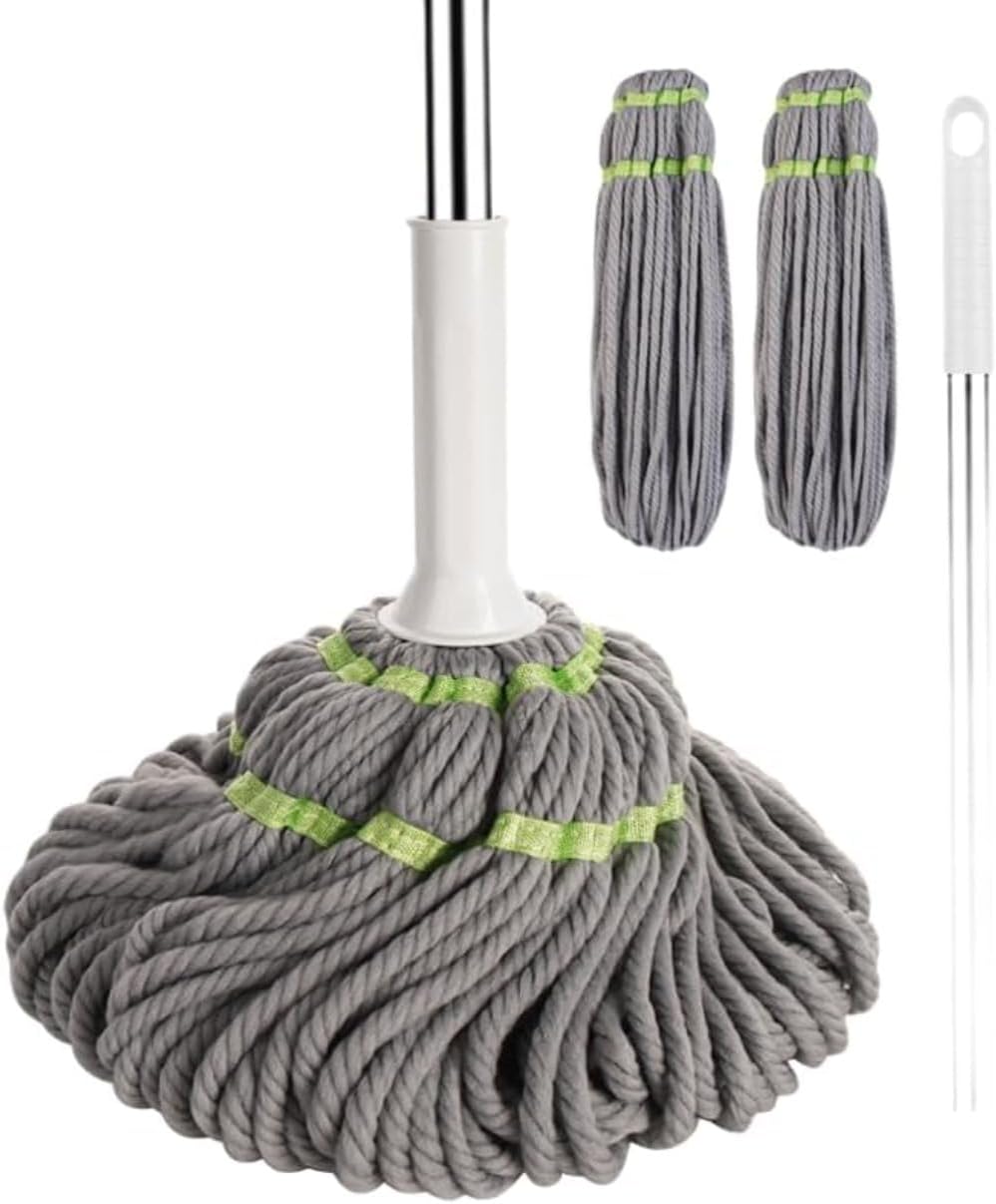 360° Rotating Mop Microfiber High Absorbency Mop Floor Brush, No Hand Washing Needed, Deodorizing Floor Cleaning, Household Commercial Cleaning Tools Cleaning Supplies Water Mop  2