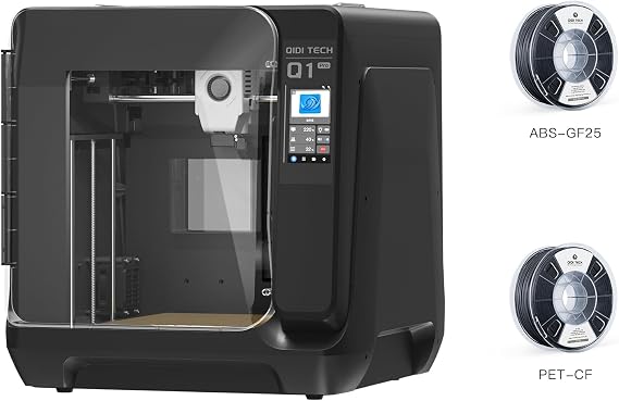 QIDI Q1 Pro 3D Printer Bundle  with 2kg of QIDI Filament, Including PET-CF and ABS-GF25 Filament