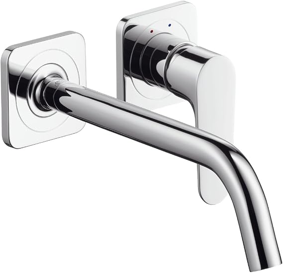 Hansgrohe 34116000 Axor Citterio M Wall Washbasin Installation Set Long Spout with Buffer Chrome