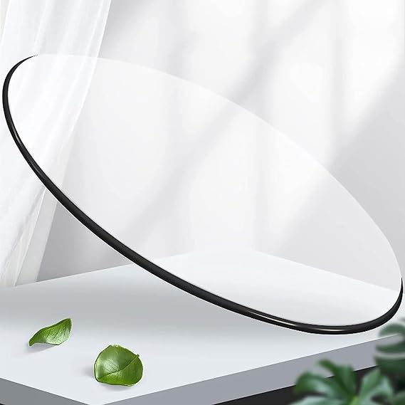 Tempered Glass Dining Table Top,Toughened Glass Table Top For Coffee Tables,Round Clear Glass Table Top, Safe Shatterproof Tempered Glass, For Dining Table, Coffee Table, Clear Glass ( Color : Clear ,