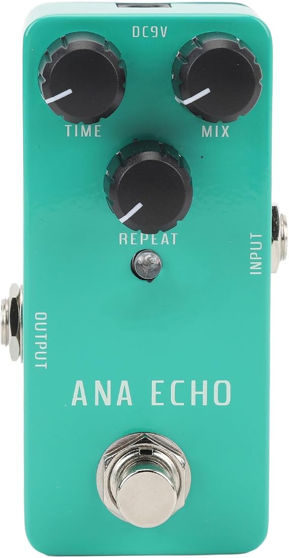 Analog Delay Pedal, True Bypass Guitar Effects Pedal with Warm Tape Echo DC9V Powered for Electric Guitarists Live Performances
