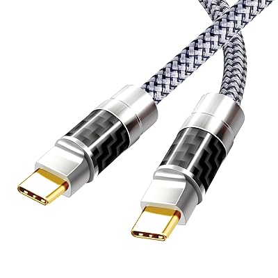 Type C to C 10FT Cable, 4K60HZ GEN2x2Data usb4.0,Type C Video Output from USB3.2 USB4.0& Sync for Xreal MacBook Pro iPad Pro iPhone 151617 Pro Galaxy S22 Portable Monitor Blak