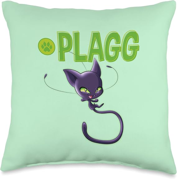 Miraculous Ladybug Kwamis Collection Plagg power Throw Pillow