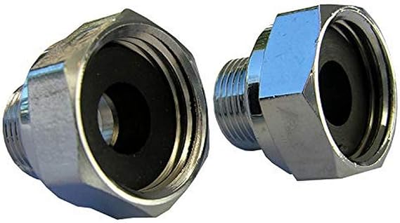 LASCO 10-0061 Delta Faucet 1/2 Female Pipe Thread by 3/8 Male Compression Brass Adapter, 2-Piece