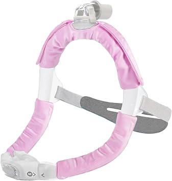 3 Packs Satin CPAP Strap Covers, CPAP Strap Cushions, Comfort CPAP Face Mask Cushion Pads CPAP Mask Covers to fit Dreamwear Universal Silky CPAP Headgear Pads for Reducing Red Marks(Pink)