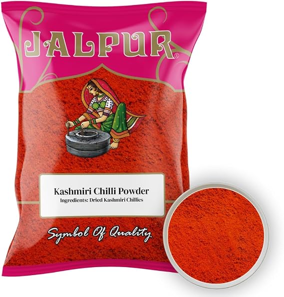 JALPUR MILLERS Premium Kashmiri Chilli Powder (Mild) 50g – Vibrant Red Colour, Mild Heat, Perfect for Indian Curries, Tandoori, Marinades – 100% Natural, Non-GMO, Adds Authentic Flavor &amp; Rich Aroma