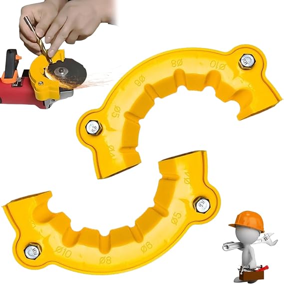 2 Pcs 2025 New Drill Bit Sharpener, Drill Bit Grinding Attachment, Precision Drill Bit Sharpening Guide Tool, Multipurpose Drill Bit Grinding Sharpener, Drill Bit Sharpener for All Bits