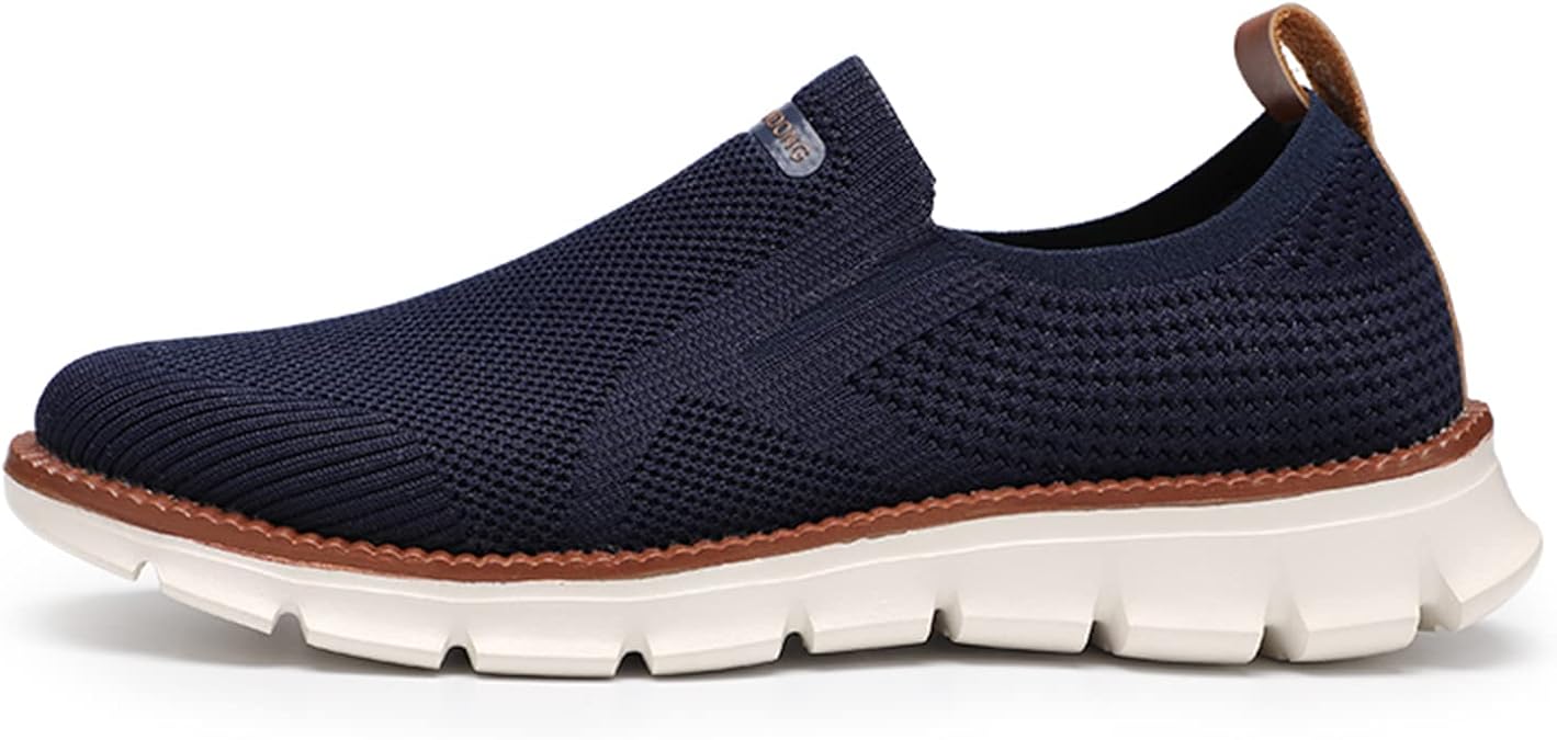 Men's Casual Sneakers Dress Shoes - Comfort Dress Sneakers Mesh Knit Lightweight Breathable Formal Oxford Business Shoes
