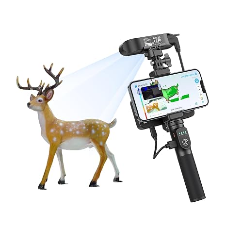 Creality 3D Scanner CR Scan Ferret Pro for 3D Printing, 0.1mm Volume Accuracy, Wireless Scanning Anti-Shake Tracking, Supports WiFi6 & 24-bit Full-Color Scanning for Windows/IOS/MacOS/Android