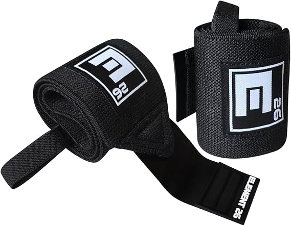 Element 26 Wrist Wraps for Weight Lifting, 20 Inch | 20" Heavy Duty Wrist Support for Gym, Powerlifting, Bench Press, Strength Training, Men & Women, Quick Release
