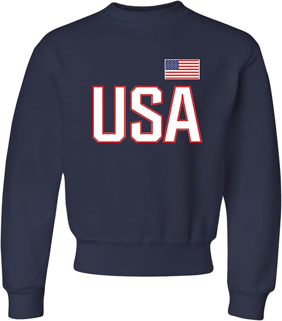 Go All Out Youth USA National Pride Crewneck Sweatshirt