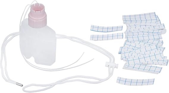 Gonetre Supplemental System Breastfeeding Assist Device Auxiliary Breastmilk Supplemental Tube 100ml Polypropylene Newborn Feeding Aid Kit for Nursing Mothers