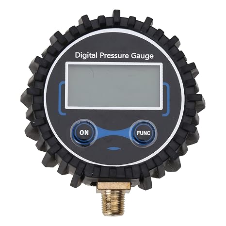 1/8 NPT LCD Digital Tire Pressure Gauge For Tires Of For Cars/Trucks/Motorcycles/Bikes Gauge Car Motorbike Tyre Water Fuel Oil Bike Digital Bicycle Pool Inflator Chuck Heavy Duty