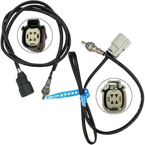 2Pcs 27729-10 27809-10 Front and Rear Oxygen O2 Sensor Replacement for Harley Engines Electra Glide Road Glide 932-14064 932-14063