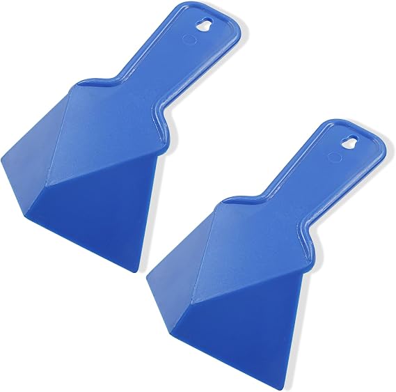 Drywall Trowel Plastic Inside Corner Trowel Tool for Drywall Tools Corner Trowel Building scrapingBlue, 2 Pcs