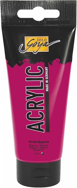 KREUL 84109-Solo Goya Acrylic, Tube, Creamy and Versatile Acrylic Paint in Studio Quality, Water-Based, Fast Drying and Matt, Good Coverage, Magenta, 100 ml (84109)