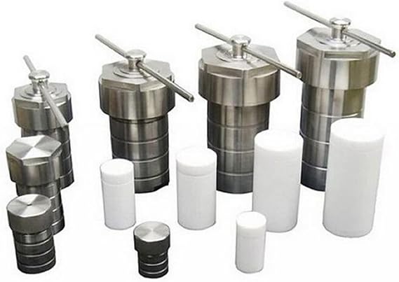 5-500ml Hydrothermal Autoclave Reactor with PTFE Chamber Hydrothermal Synthesis Suitable for Beginners(200ml)